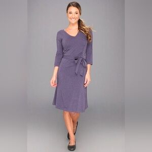 Kuhl Purple Salza Midi Fit Flare  Dress Small